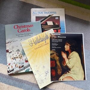 Beginner Piano Books & Sheet Music - Set of 4 Items